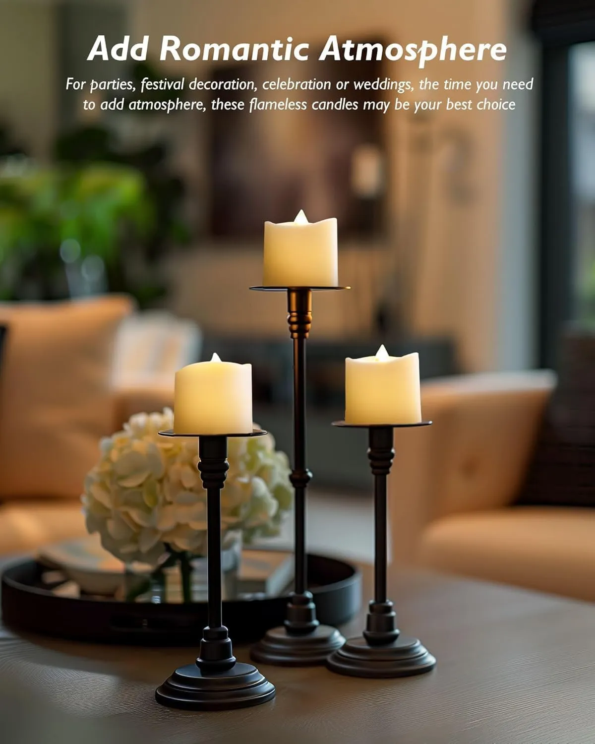 Homemory 24Pack 400 Hour Remote Control Flameless Candles, 2/4/6/8H Timer Led Votive Candles, Battery Operated Tea Lights for Wedding Table Centerpiece, Holidays, Halloween Pumpkins, Christmas Decor