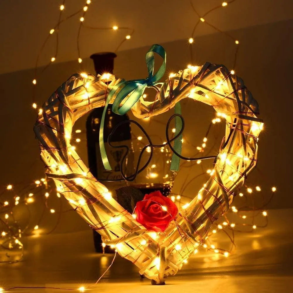 Homemory Waterproof 200 LED 66FT Fairy Lights with Remote And Timer,  8 Modes Copper Wire Long String Lights,  Warm White(1 pack)
