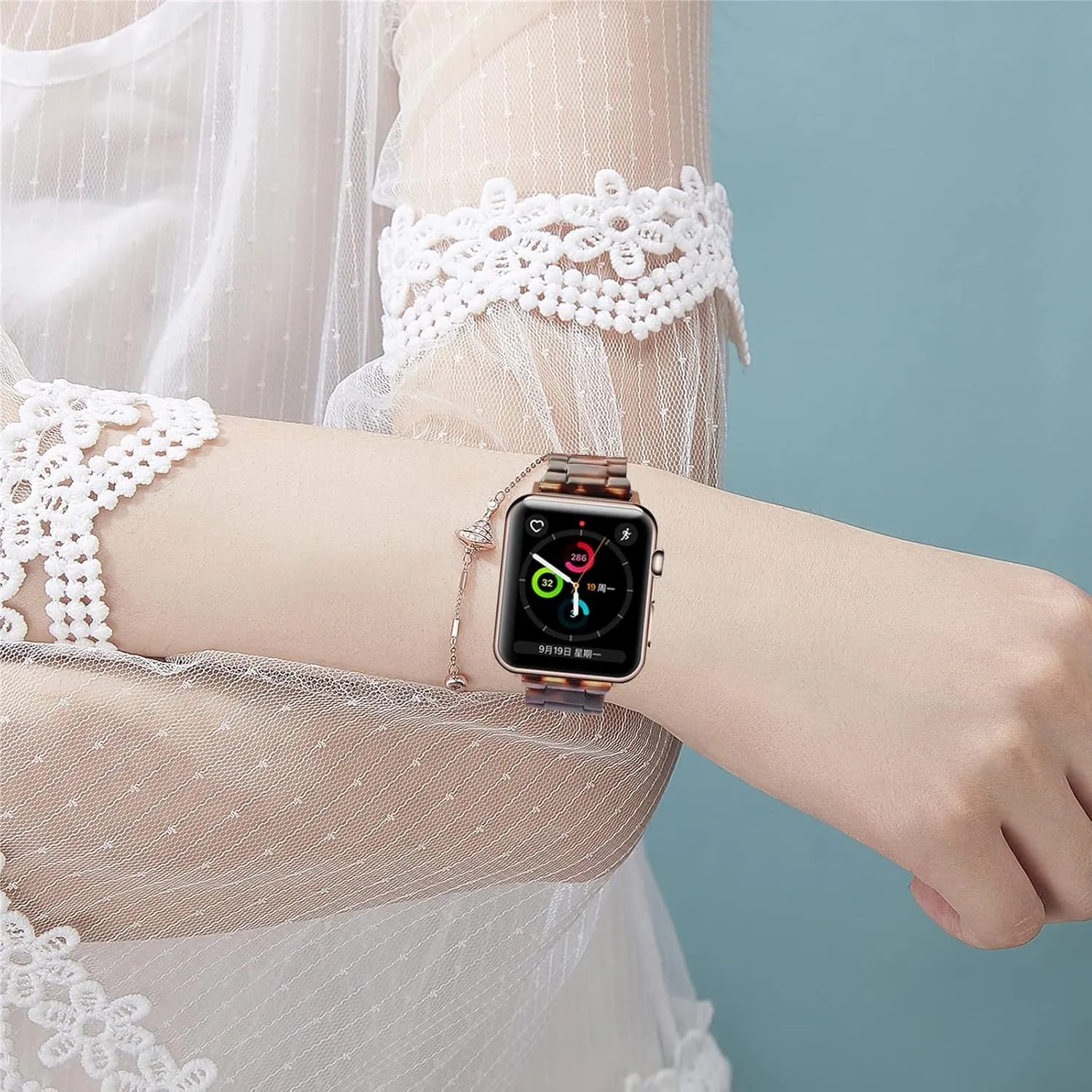 HOPO Compatible With Apple Watch Band 49mm 46mm 45mm 44mm 42mm 41mm 40mm 38mm Thin Light Resin Strap Bracelet With Stainless Steel Buckle Replacement For iWatch Series SE Series 10 9 8 7 Ultra 6 5 4 3 2 1 for Women Men
