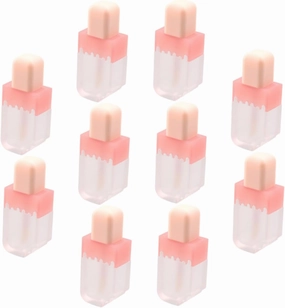 Housoutil Lip Gloss Tube Bottles 10pcs Lip Gloss Tube Clear Lip Gloss Lip Gloss Container Lip Oil Bottle Chopsticks, Assorted Color, 6.00X4.00X1.50CM