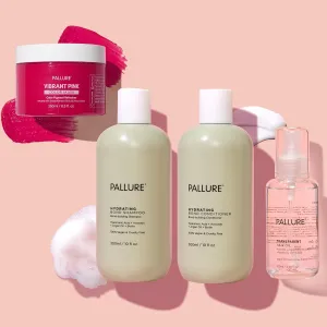 Hydrating Bond Kit To Support Thicker, Voluminous, Fuller Looking Hair, Infused with Hyaluronic Acid, Biotin, Avocado and Rosemary Oil, 300 ml (Vibrant Pink)