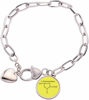 Hydroxyproline Structural Chestry Heart Chain Bracelet Jewelry Charm Fashion