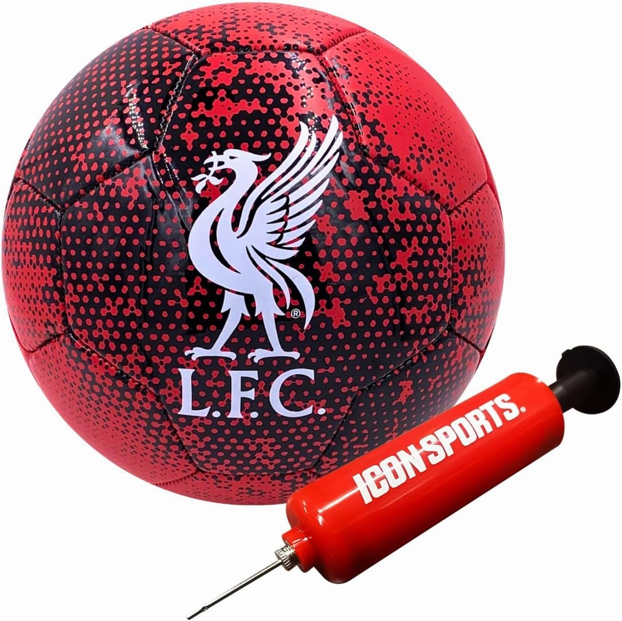 Icon Sports Officially Licensed Liverpool FC Non-Toxic PVC Size 5 Soccer Ball