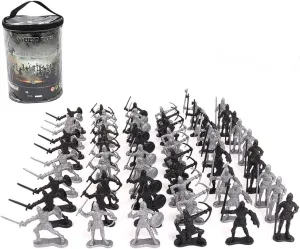 ikasus Army Men Toys for Boys,60 PCS Ancient Soldier Figures Toy Middle Ages Army Infantry Archer Sword and Shield Swordsman Archaic Soldiers Medieval Knights Figures Toy for Role-Playing