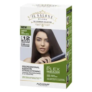 Il Salone Milano At Home Keratin Hair Treatment with Plex Rebuilder Technology - Hair Smoothing Straightening Kit - For Damaged Hair - Heat Protection - Long-Lasting