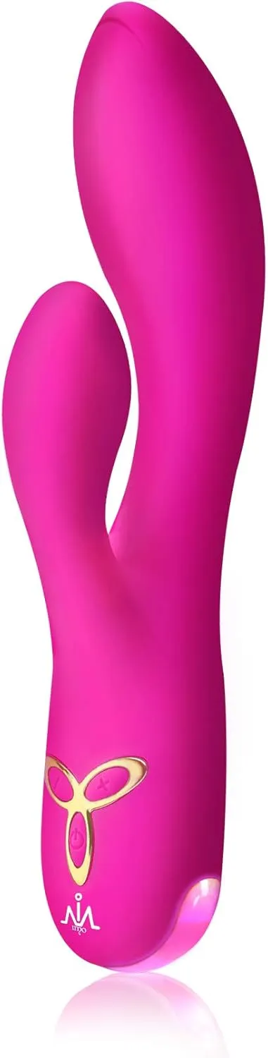 IMO Upgraded Rabbit G-spot Vibrator, Waterproof and Rechargeable Clitoris Vagina Vibrating Massager Sex Toy for Women or Couples