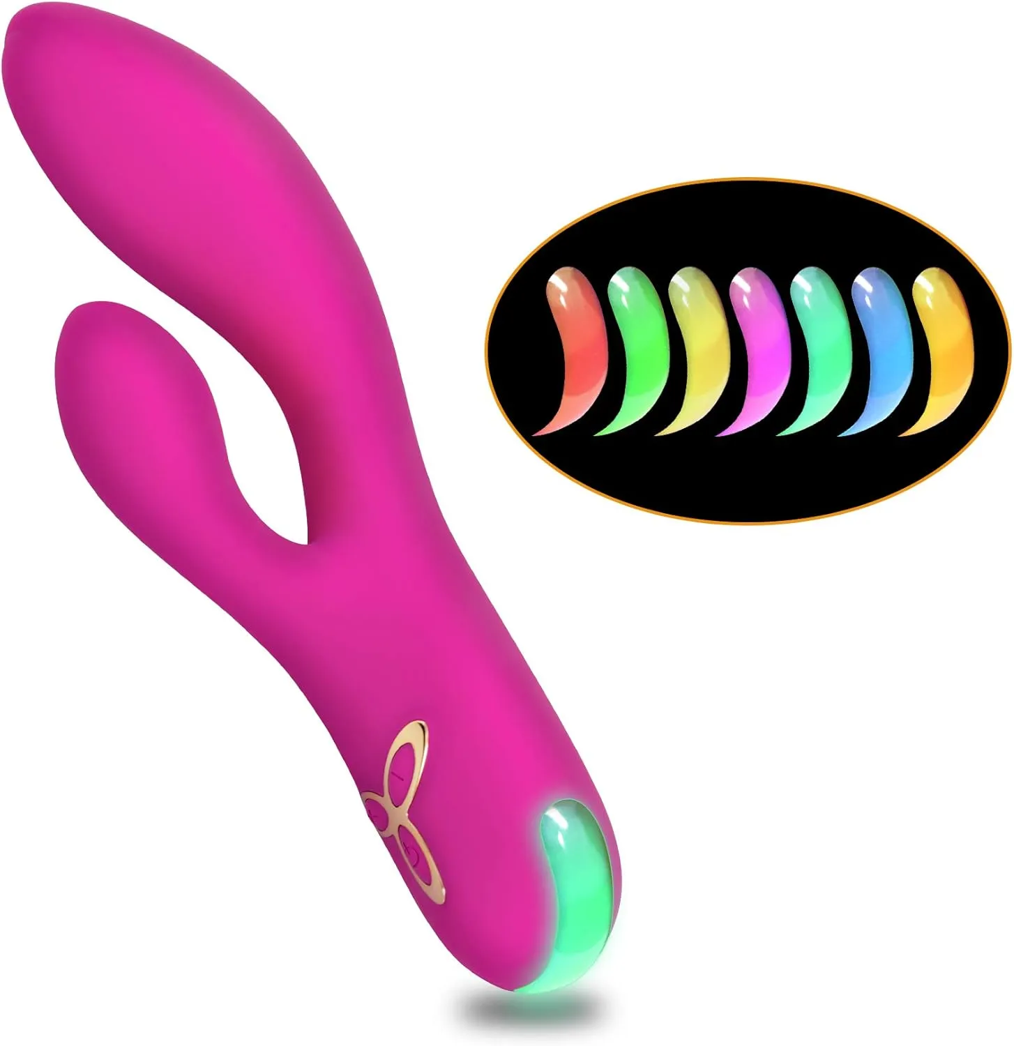 IMO Upgraded Rabbit G-spot Vibrator, Waterproof and Rechargeable Clitoris Vagina Vibrating Massager Sex Toy for Women or Couples