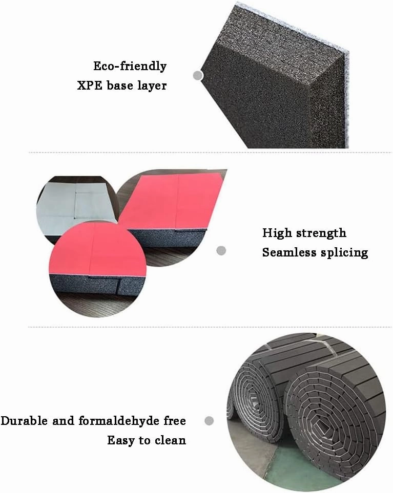 Indoor Gymnastics Tracks Exercise Mat Roll Out Cheerleading Fitness Mats With A Grippy Gym Carpet Top Sturdy Foam Wrestling Mats For MMA, Gymnastics