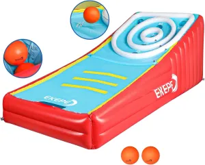 Inflatable Score Ball Game, Carnival Yard Games for Kids and Adults, Inflatable Giant Game Toys with 2 Sponge Ball, Family Arcade Games for Indoor and Outdoor