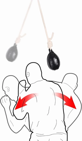 INNOLIFE Boxing Slip Bag, Boxing Dodge Hide Speed Bag Maize Ball Leather Ball for Reflex Training, Boxing, Kickboxing, MMA Pendulum Training Filler Included
