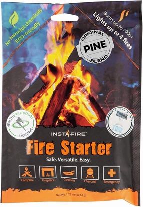 Insta-Fire Original Blend Granulated Fire Starter, All Natural, Eco-Friendly, InstaFire Lights Fires in Any Weather 1.75oz Pouches (6 Packs)