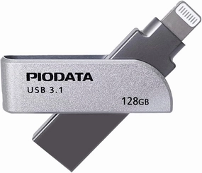 iXflash 128GB Flash Drive | USB Type-A & Apple MFi Certified Lightning Connector | Photo Stick for iPhone, iPad, Backup USB External Storage