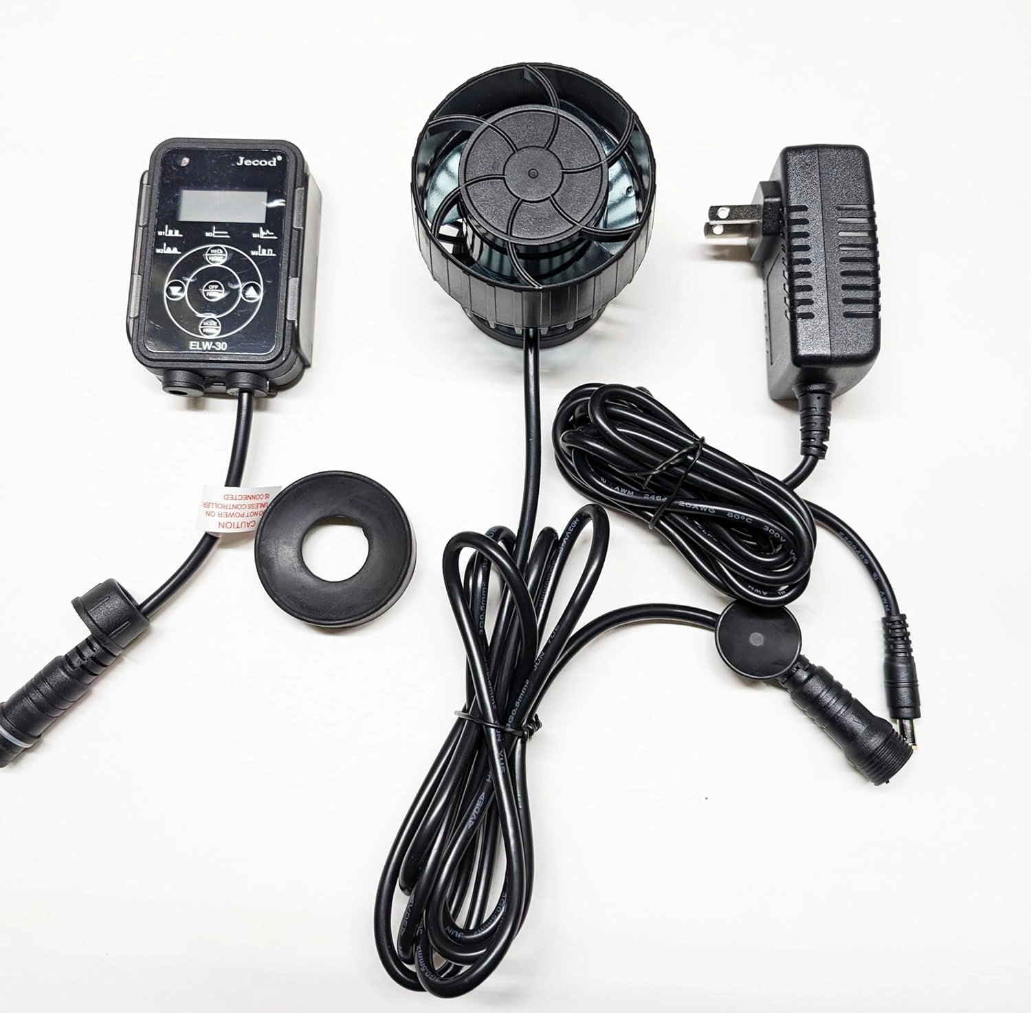 Jebao Jecob ELW-30 DC Wave Maker Pump with Controller, 3434 GPH / 13000 LPH, Ultra Quiet, Energy Saving, Circulation Pump, Master and Slave Group use, Magnetic Base, No App Control Trouble Free.