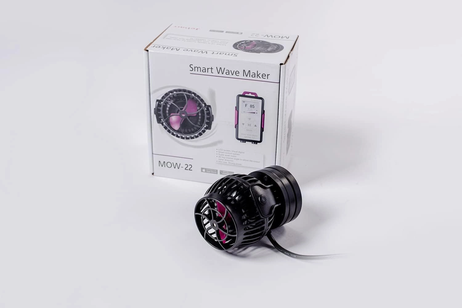 Jebao MOW Smart Wave Maker with LCD Display Controller for Saltwater Tank Magnetic Base (MOW-22)