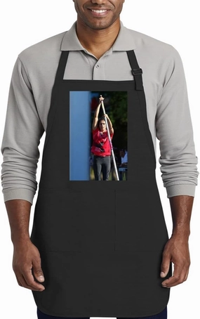 Jennifer Suhr - Kitchen Cooking Cotton Apron SRS #G1847982, Black