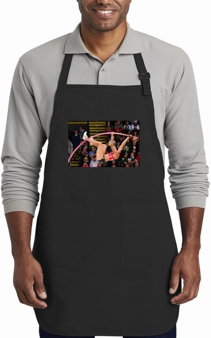 Jennifer Suhr - Kitchen Cooking Cotton Apron SRS #G1848005, Black