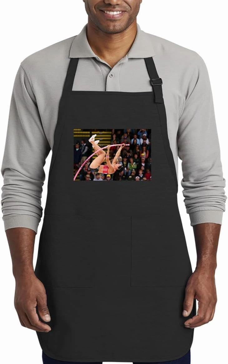 Jennifer Suhr - Kitchen Cooking Cotton Apron SRS #G1848018, Black
