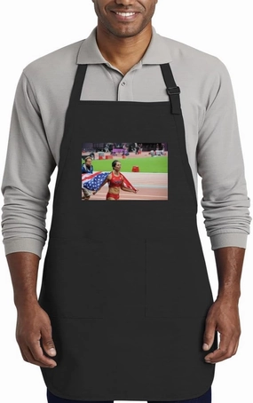 Jennifer Suhr - Kitchen Cooking Cotton Apron SRS #G779076, Black