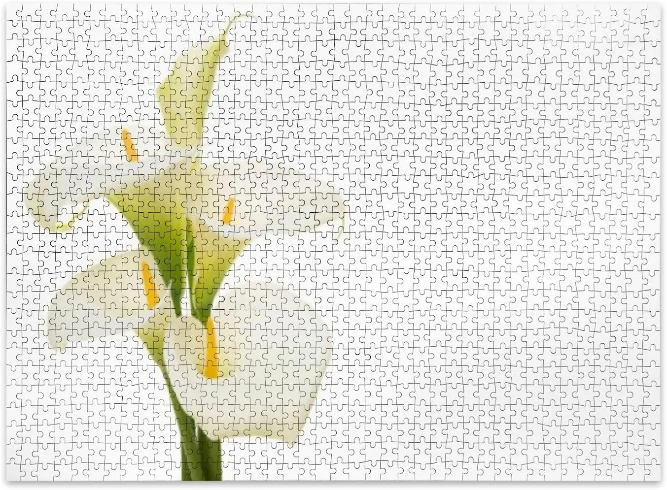 Jigsaw Puzzles 500 Pieces for Adult Bouquet Blooming Calla White Puzzle Game for Family Wooden Puzzle Toy Educational Games Puzzles for Home Decor