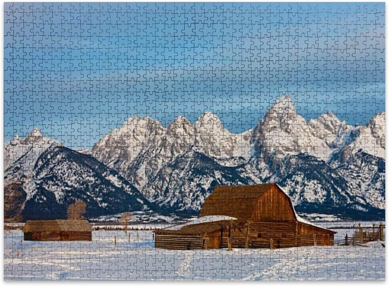 Jigsaw Puzzles 500 Pieces for Adult John Moulton Barn Grand Puzzle Game for Family Wooden Puzzle Toy Educational Games Puzzles for Home Decor