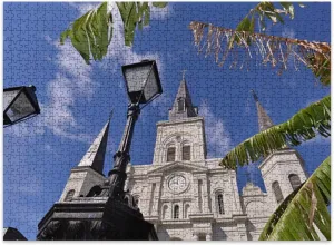 Jigsaw Puzzles 500 Pieces for Adult New Orleans Puzzle Game for Family Wooden Puzzle Toy Educational Games Puzzles for Home Decor