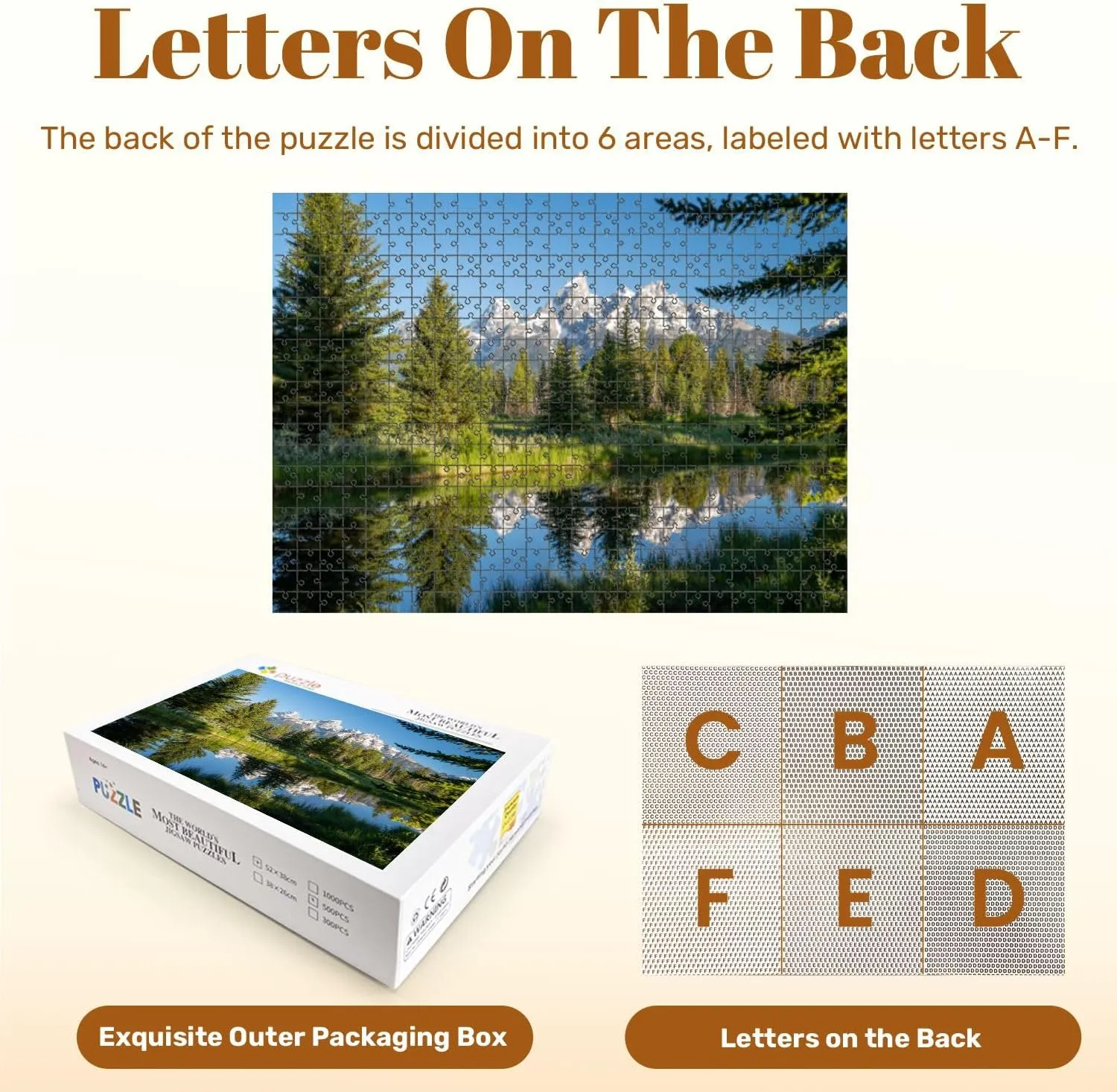 Jigsaw Puzzles 500 Pieces for Adult Schwabachers Landing Early Morning Grand Teton National Park Mountain Puzzle Game for Family Wooden Puzzle Toy Educational Games Puzzles for Home Decor