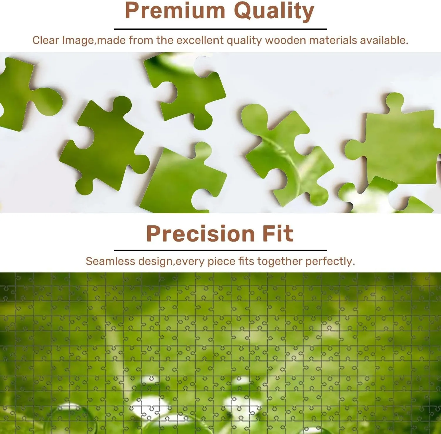 Jigsaw Puzzles 500 Pieces for Adult Water Drops Puzzle Game for Family Wooden Puzzle Toy Educational Games Puzzles for Home Decor