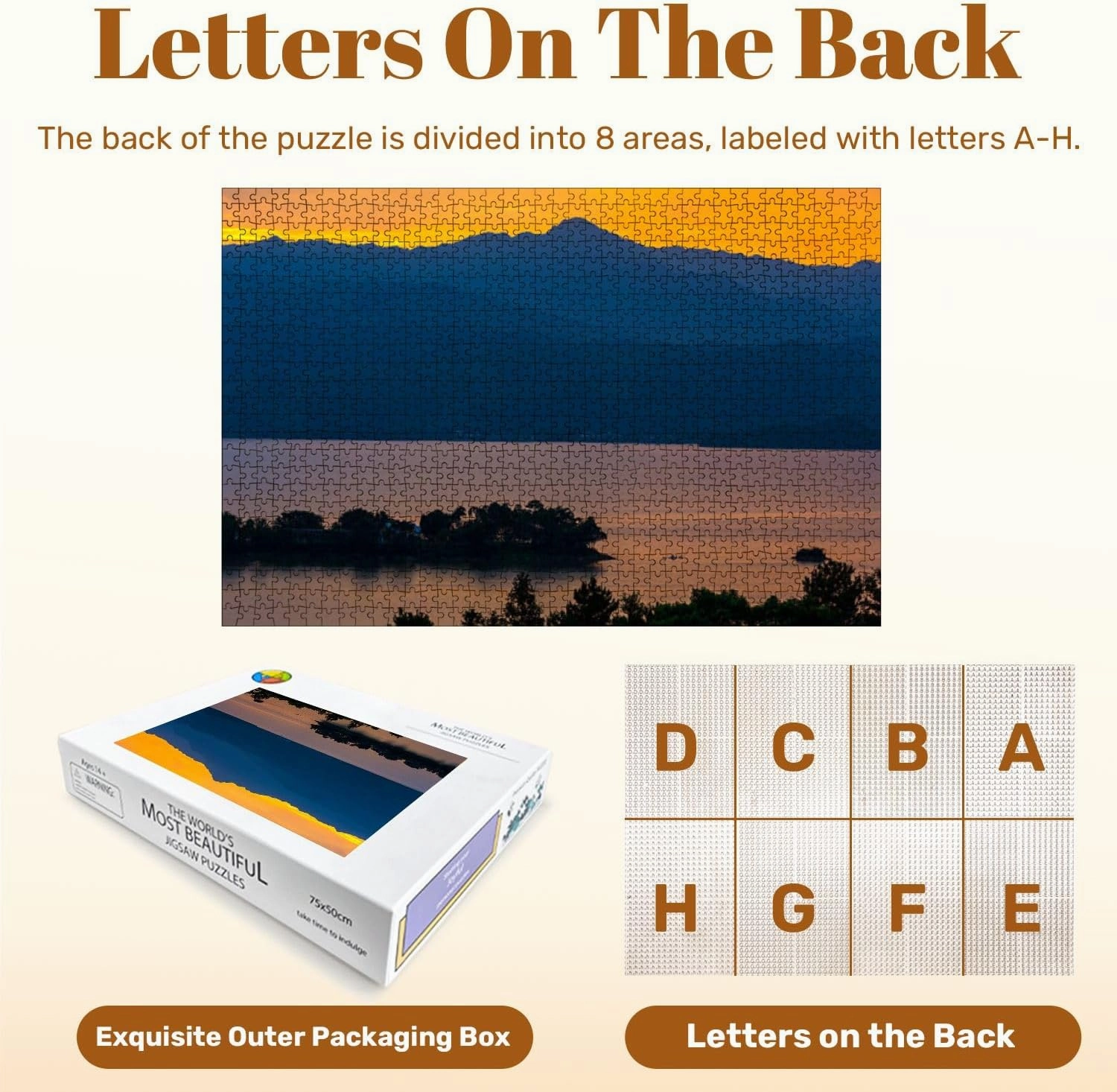 Jigsaw Puzzles 1000 Pieces for Adult Qingshitan Lake Dawn lingchuan County Guilin China Puzzle Game for Family Wooden Puzzle Toy Educational Games Puzzles for Home Decor