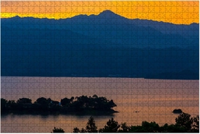 Jigsaw Puzzles 1000 Pieces for Adult Qingshitan Lake Dawn lingchuan County Guilin China Puzzle Game for Family Wooden Puzzle Toy Educational Games Puzzles for Home Decor