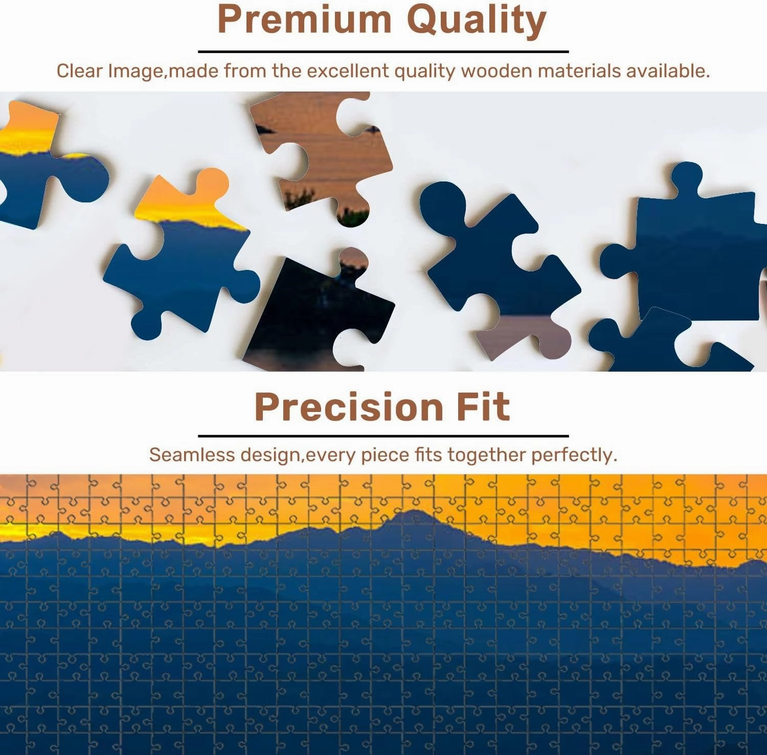 Jigsaw Puzzles 1000 Pieces for Adult Qingshitan Lake Dawn lingchuan County Guilin China Puzzle Game for Family Wooden Puzzle Toy Educational Games Puzzles for Home Decor