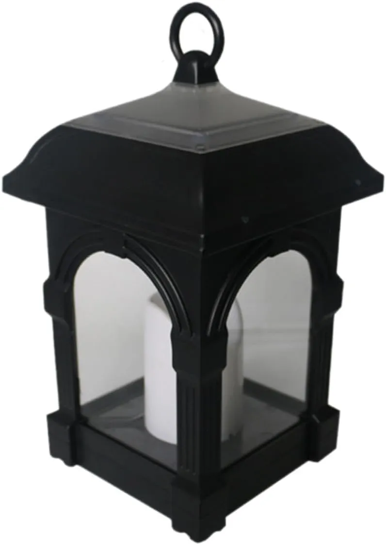 jojofuny Outdoor Solar Candle Light Decor Waterproof Hanging Lantern for Garden Courtyard Patio Solar Hanging Lamp