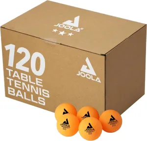 JOOLA Training 3 Star Table Tennis Balls 12, 60, or 120 Pack - 40 mm Regulation Bulk Ping Pong Balls for Competition and Recreational Play - Fun as a Cat Toy - Indoor and Outdoor Compatible