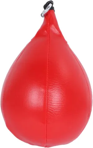 KESYOO 1Pc Pear Shape Boxing Ball High Elastic Hanging Speed Training Ball for Punching Workout Agility and Reflex Development Durable PU Red