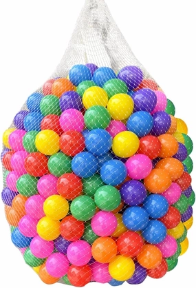 Kids Ball Pit Balls 500/1000 Count, 2.2inch Children Crush Proproof Plastic Balls for Ball Pit with 3 Bright Colors