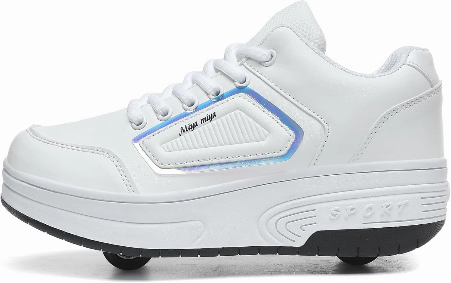 Kids Roller Skate Shoes with Wheels Roller Sneakers for Boys Girls Kids Deformation Wheeled Shoes ﻿