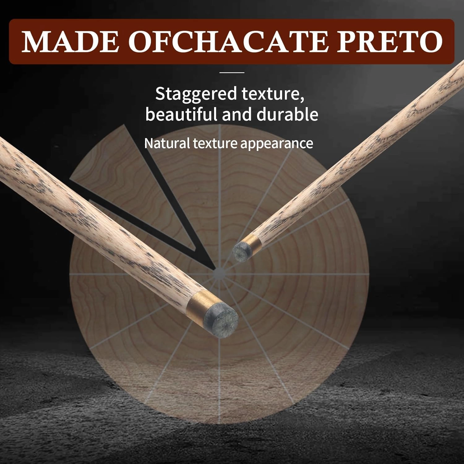 Kmise Pool Cue Set of 3-57'' Cue Stick with 9.5mm Pro Tip, Handcraft, Made of Maras, Black Walnut, and Chacate Preto Wood, Bar or House Use for Men or Women, Pool Sticks for Adults
