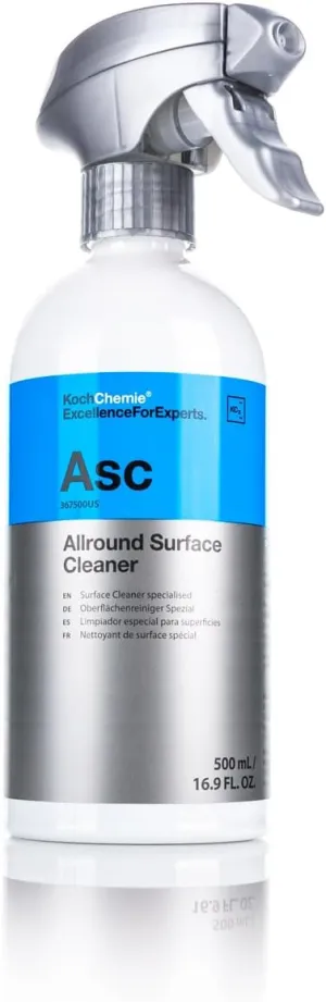 Koch-Chemie - Allround Surface Cleaner - Great for the Car and Home; Clean Finger Prints, Dust, Grease, Dirt, Etc. Streak-Free, Safe on Plastic, and Other Smooth Surfaces (500 milliliters)