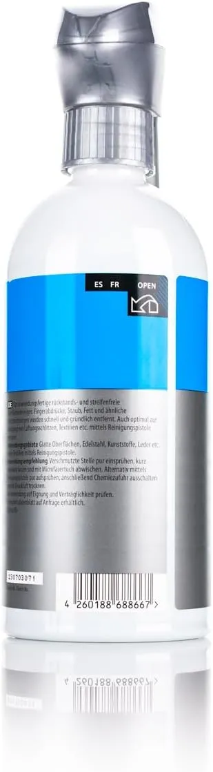 Koch-Chemie - Allround Surface Cleaner - Great for the Car and Home; Clean Finger Prints, Dust, Grease, Dirt, Etc. Streak-Free, Safe on Plastic, and Other Smooth Surfaces (500 milliliters)