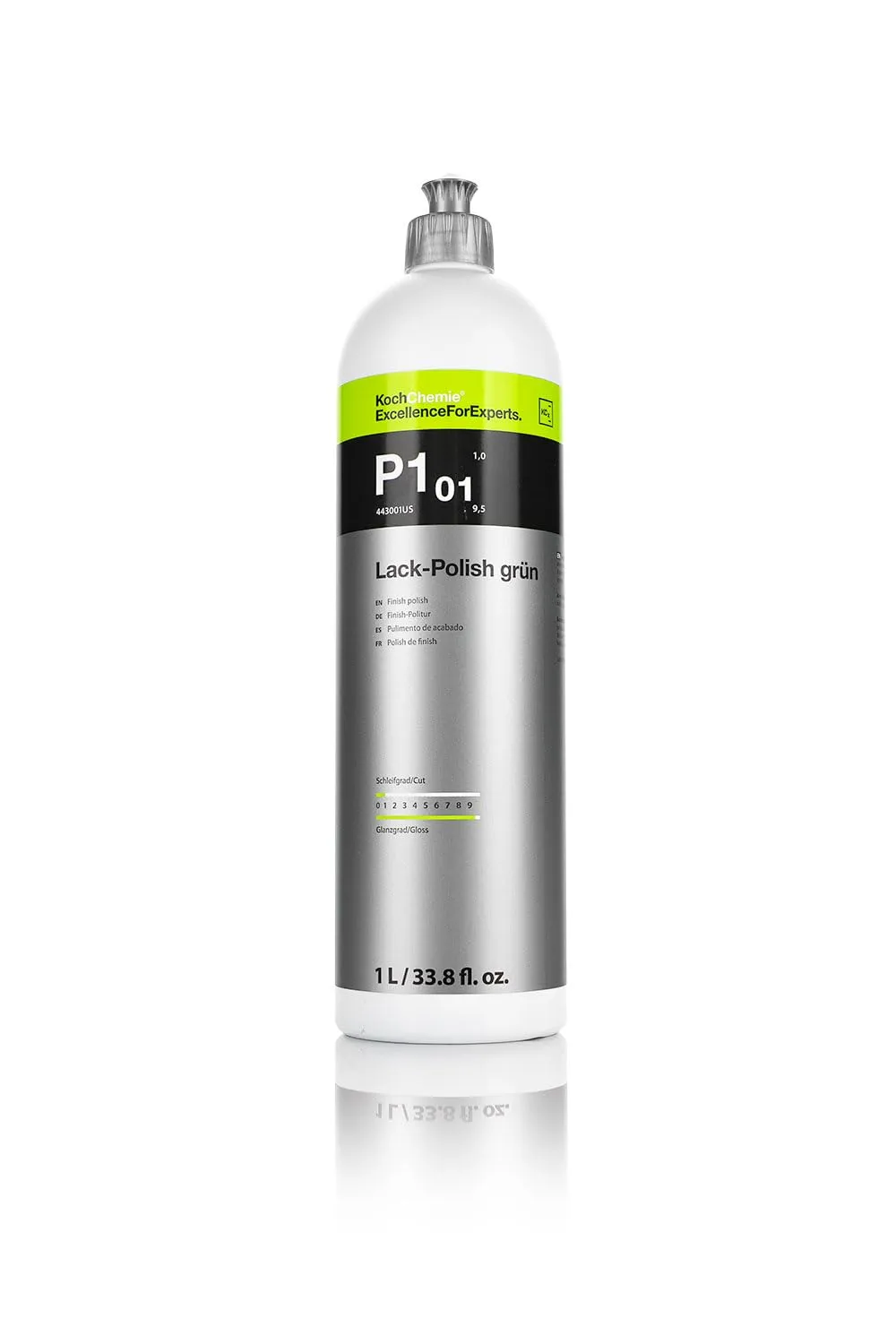 Koch-Chemie - Lack Polish Grun P1.01 - Protects, Refines, Adds Depth, and Amplifies Vehicle's Paint Color - High Gloss Finish - 1 Liter