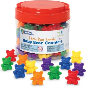 Learning Resources Baby Bear Counters - 102 Pieces, Ages 3  | Grades Pre-K  Toddler Learning Toys, Counters for Kids, Counting Manipulatives, Teddy Bear Counters