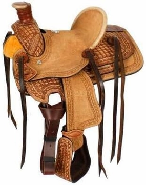 Leather Barrel Racing Western Horse Saddle Handmade Premium Horseback Comfort Riding Trail Equestrian Tooled Carved Horse Sdadles for Horse Riding Size: 10"-18" inches Seat, MOB257