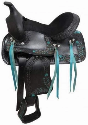 Leather Barrel Racing Western Horse Saddle Handmade Premium Horseback Comfort Riding Trail Equestrian Tooled Carved Horse Sdadles for Horse Riding Size: 10"-18" inches Seat, MOB298