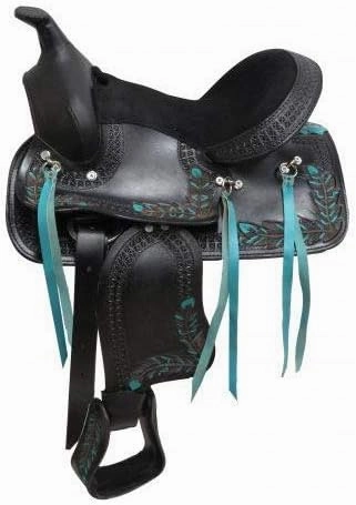 Leather Barrel Racing Western Horse Saddle Handmade Premium Horseback Comfort Riding Trail Equestrian Tooled Carved Horse Sdadles for Horse Riding Size: 10"-18" inches Seat, MOB298