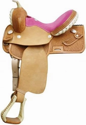 Leather Barrel Racing Western Horse Saddle Handmade Premium Horseback Comfort Riding Trail Equestrian Tooled Carved Horse Sdadles for Horse Riding Size: 10"-18" inches Seat, MOB310