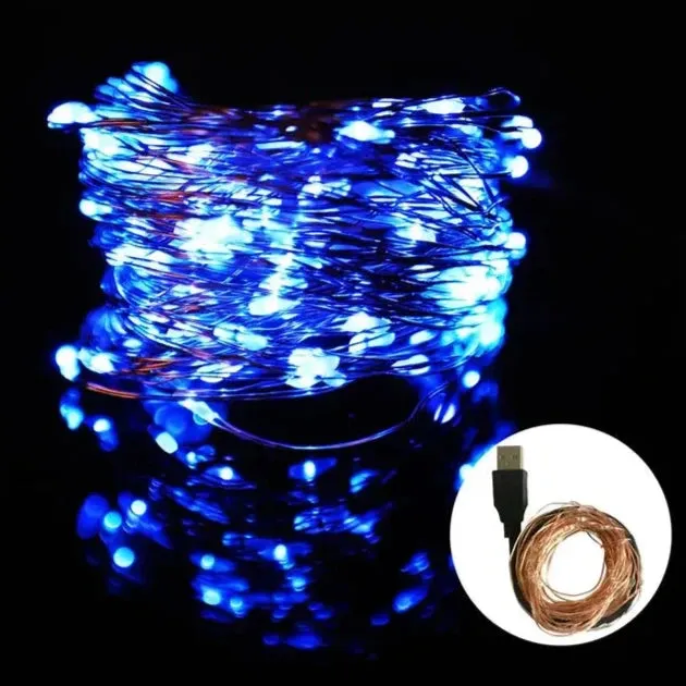 LED Fairy Lights - USB Powered - 10m, 100 LED