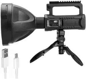 LED Searchlight USB Rechargeable Waterproof 8000 mAh Camping Lantern with Bracket Outdoor Torch W590
