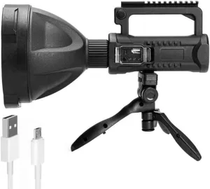 LED Searchlight USB Rechargeable Waterproof 8000 mAh Camping Lantern with Bracket Outdoor Torch W590