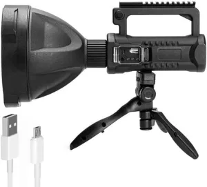 LED Searchlight USB Rechargeable Waterproof 8000 mAh Camping Lantern with Bracket Outdoor Torch W590