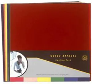 Lee Filters Color Effects Pack, 12 Sheet Pack of Pre-cut 12x12" Lighting