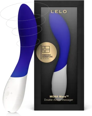 LELO Mona Wave Personal Massager for Women, G Spot Vibrator with WaveMotion Technology, Sex Toy for Women with 10 Vibration Patterns, G Spot Dildo, Female Sex Toy, Blue